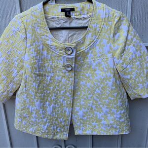 Talbots Yellow Floral Jacket